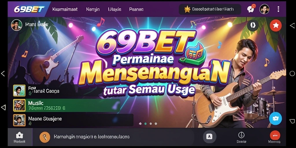Screenshot gameplay 69BET yang menampilkan aksi seru di dunia musik.