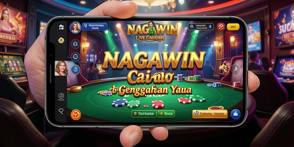 Tampilan gameplay Live Casino yang mendebarkan di NAGAWIN.